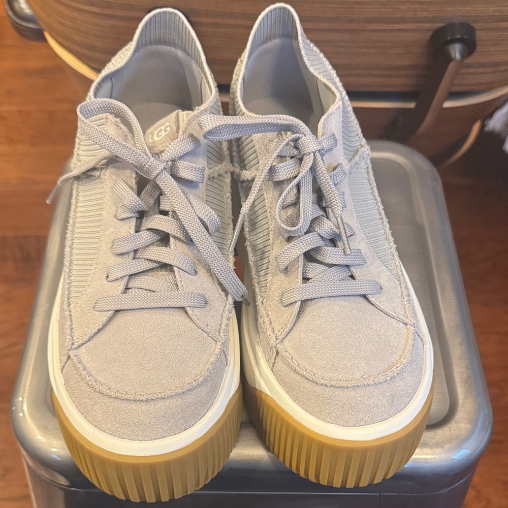 UGG Duzz -It Platform Suede Sneakers with Tan Sole